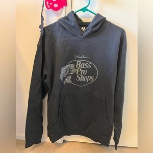 Bass Pro Hoodie Black with grey logo